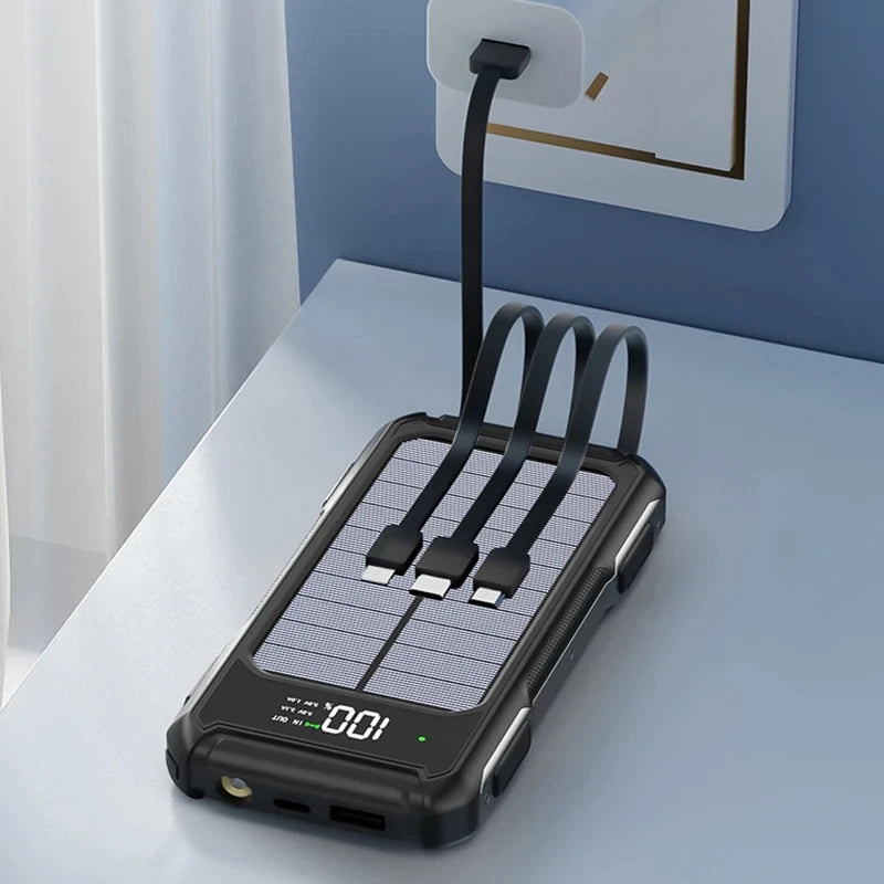 80000mAh Large Capacity Portable Outdoor Solar Mobile Power