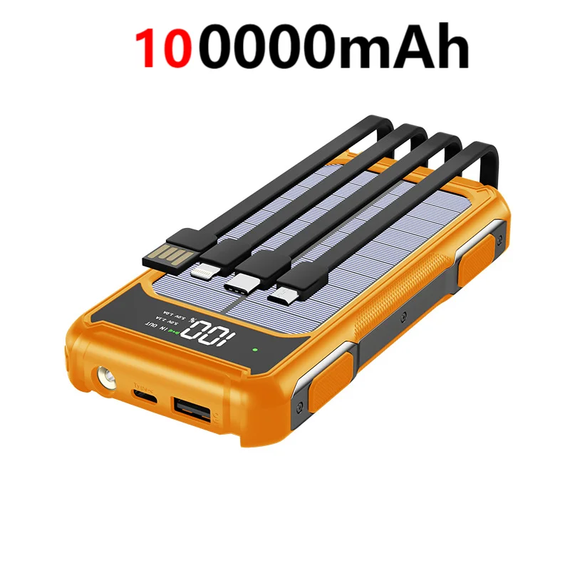 80000mAh Large Capacity Portable Outdoor Solar Mobile Power