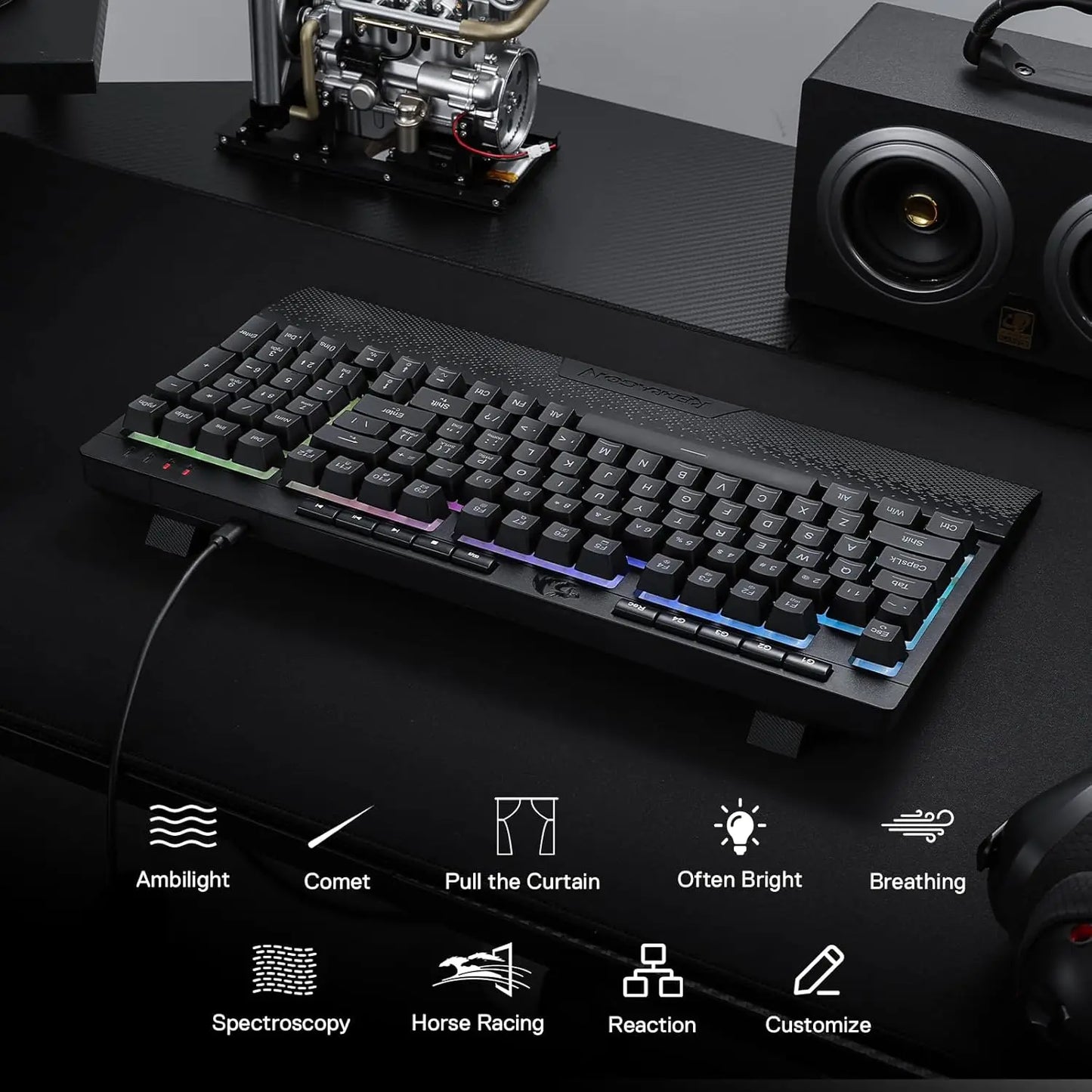 Redragon K515 Shiva RGB Membrane Gaming Keyboard