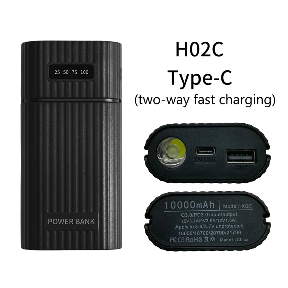 DIY USB Power Bank Kit Box Case