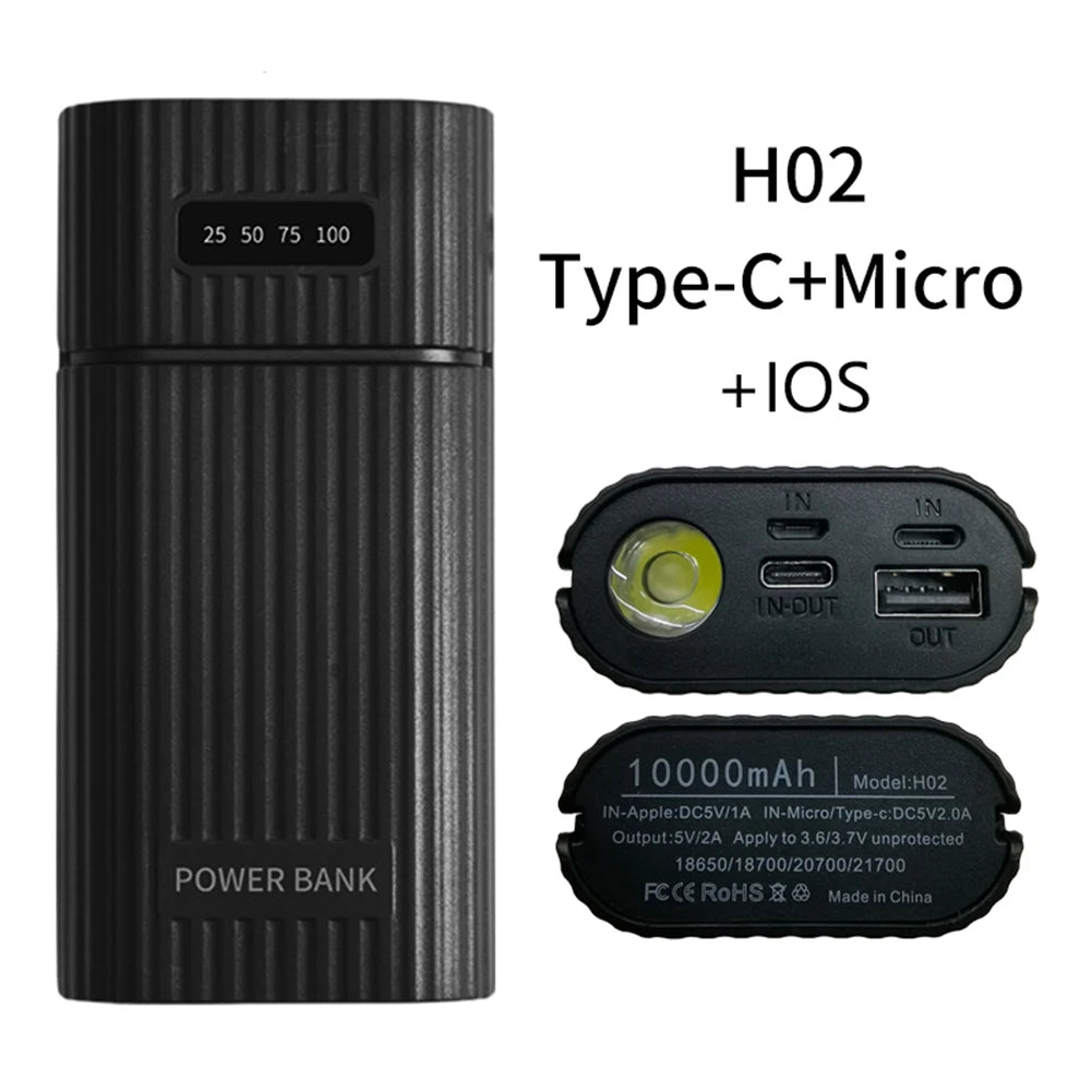 DIY USB Power Bank Kit Box Case