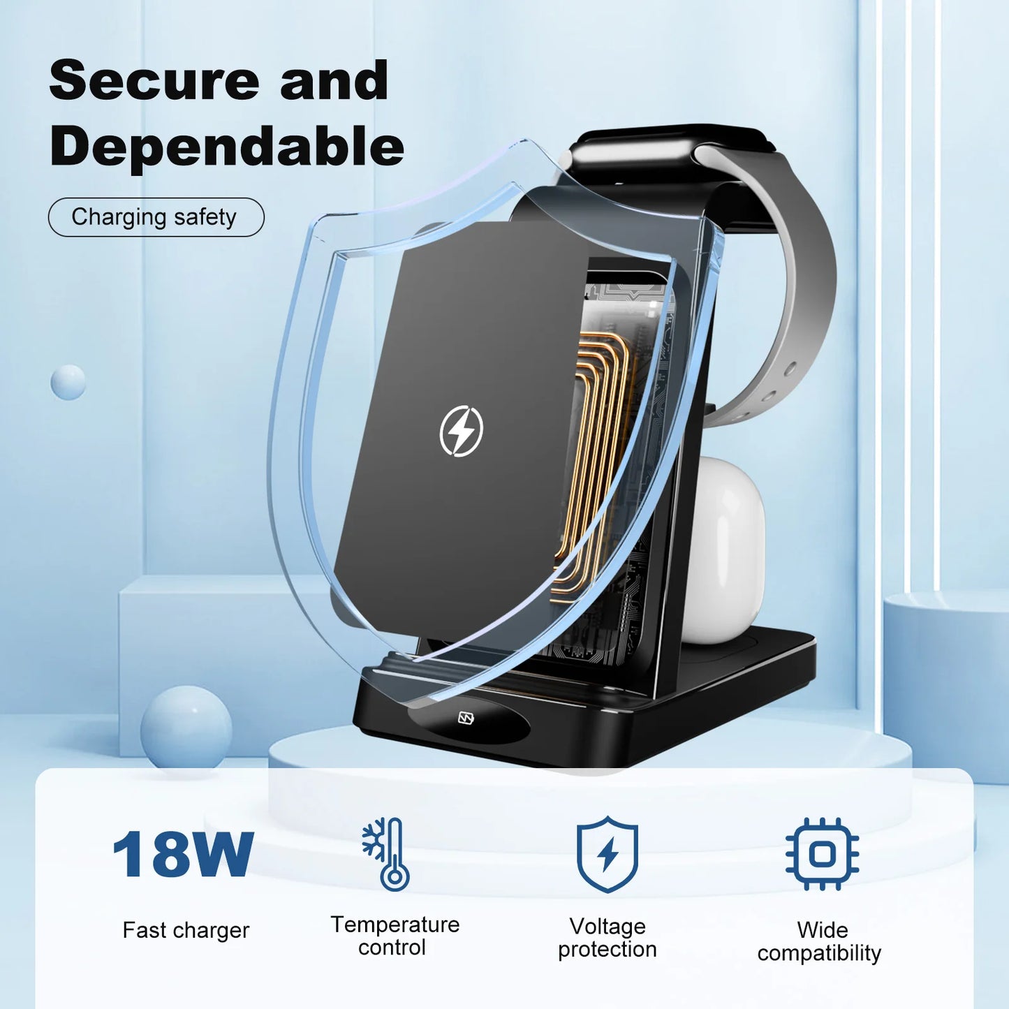 3-in-1 Wireless Charging Station