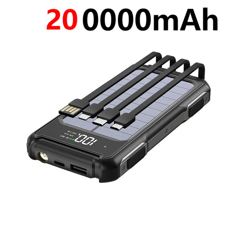 80000mAh Large Capacity Portable Outdoor Solar Mobile Power