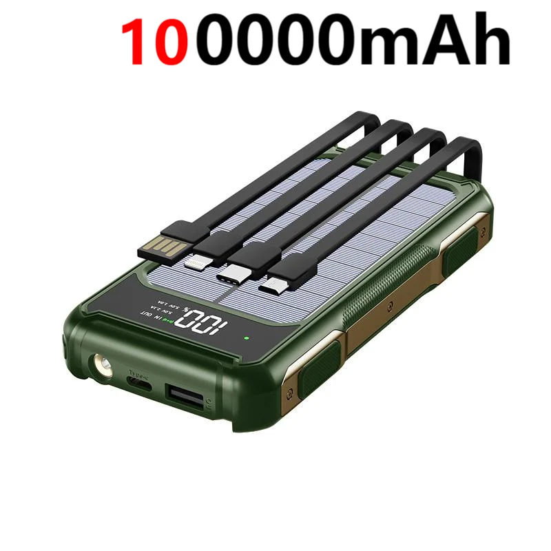 80000mAh Large Capacity Portable Outdoor Solar Mobile Power