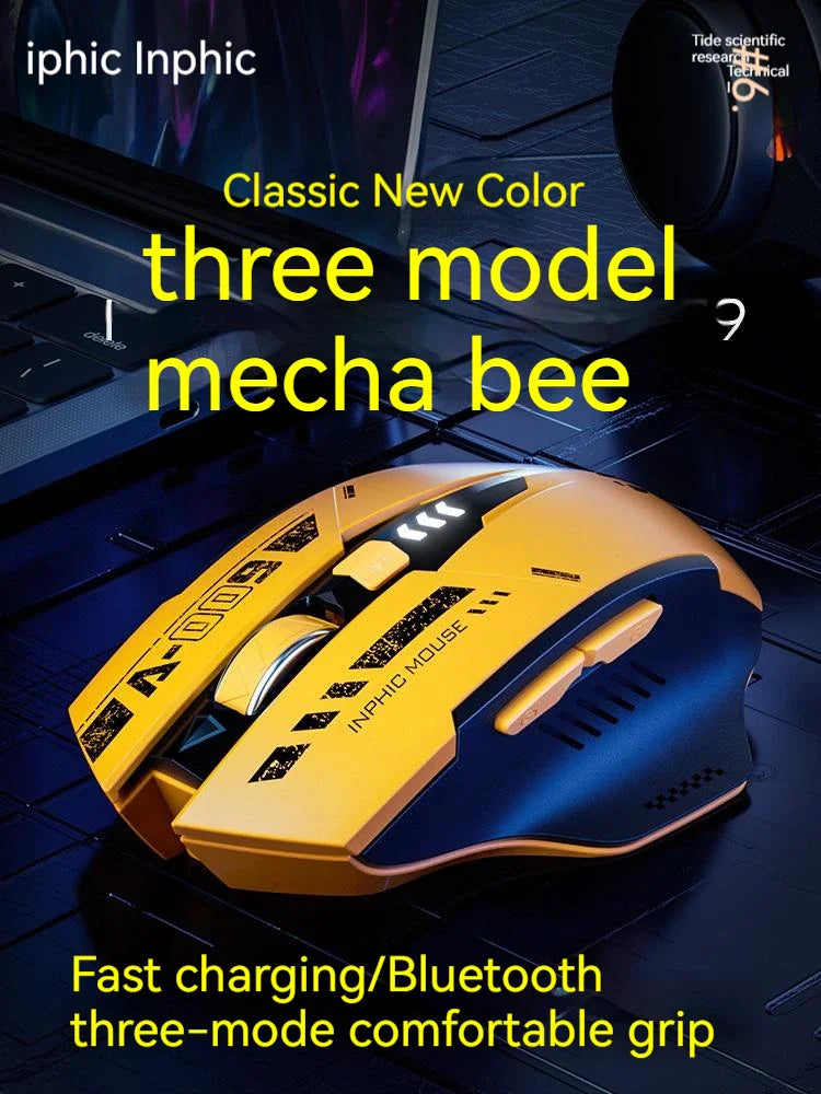 Inphic A9 2.4G Bluetooth Wireless Silent Mouse