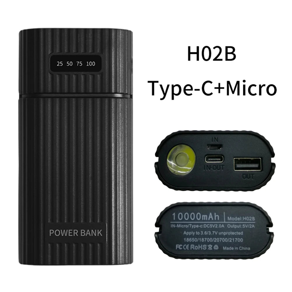 DIY USB Power Bank Kit Box Case