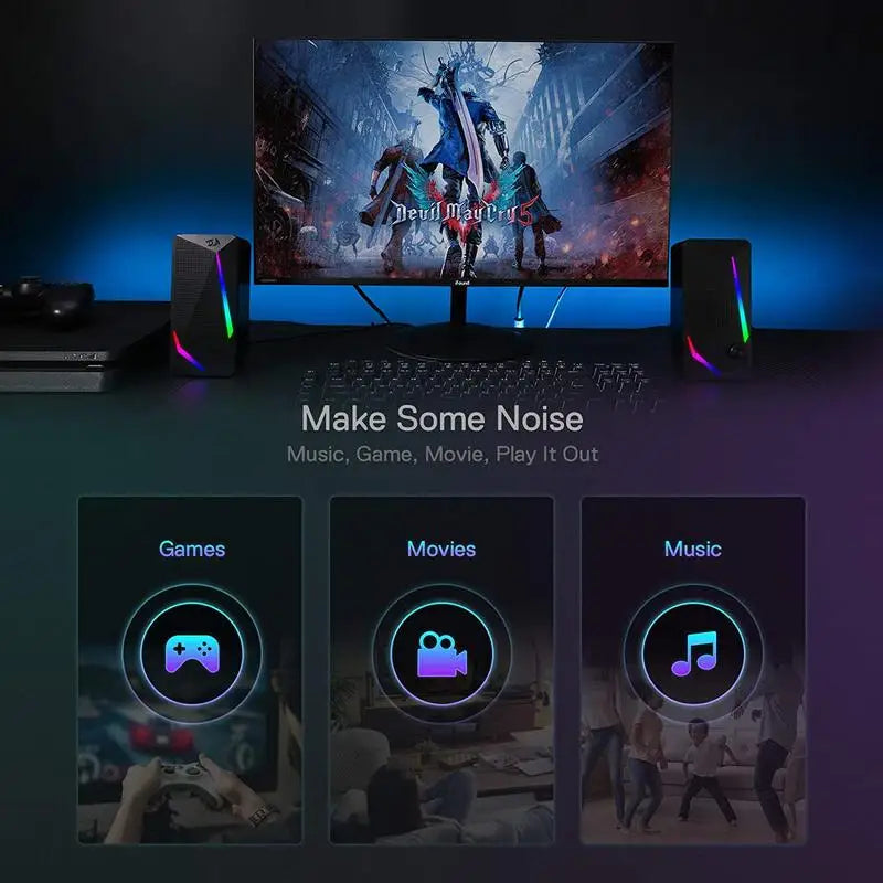 Redragon GS510 Waltz RGB Desktop Speaker
