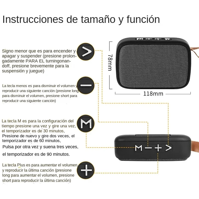 Portable Fabric Bluetooth Speaker