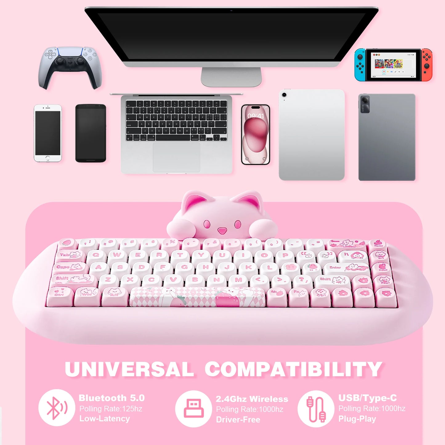 YUNZII C68 Wireless Gaming Keyboard
